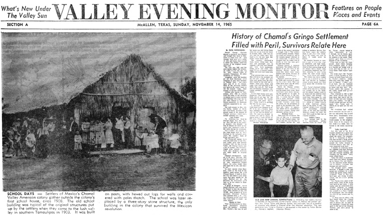 Valley Evening Monitor article Nov. 14, 1965