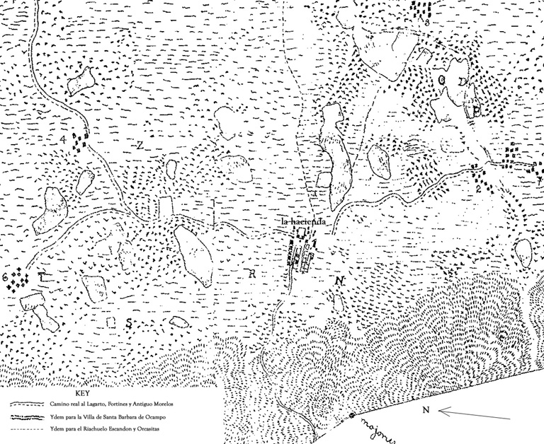 Hacienda de Chamal Map 1887