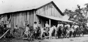 Crowd at Britt Store