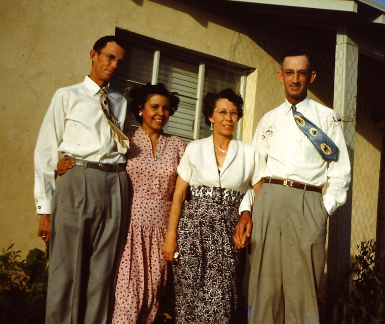 Bill & Tom Ingram with their wives 1954