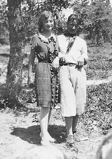 Adell Rhodes and ? in 1929