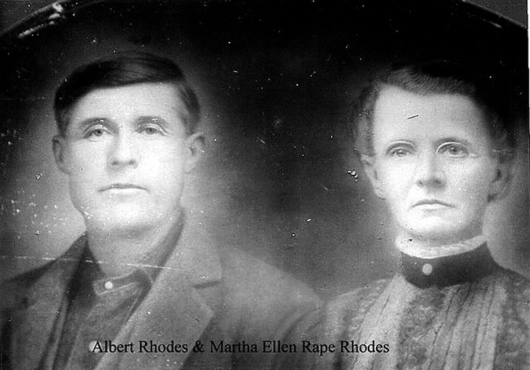 Albet & Martha Ellen Rape Rhodes