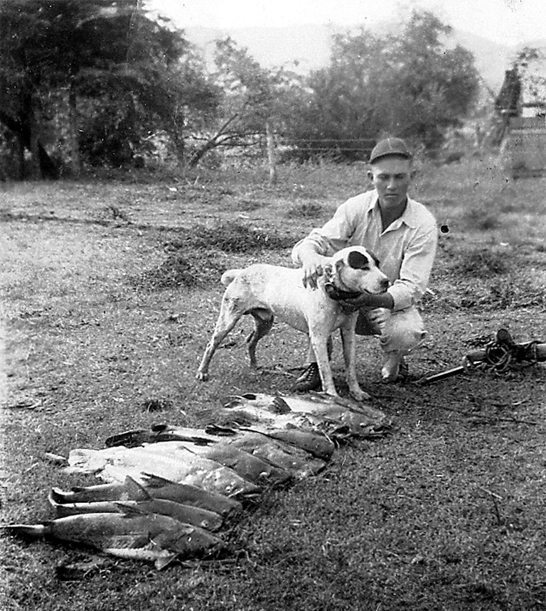 Joe Taylor with many fish