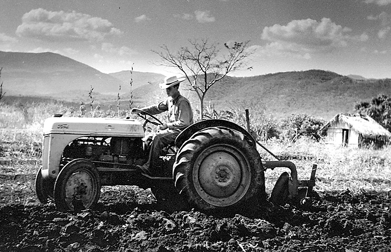 Lindy Taylor plowing