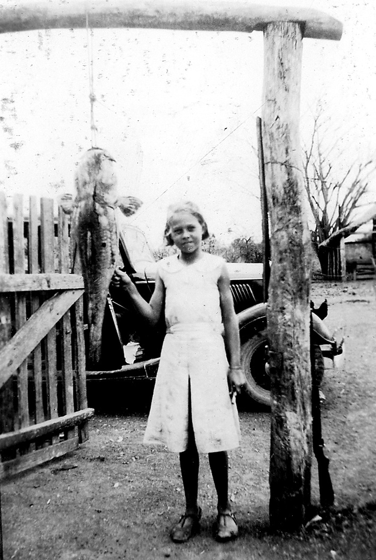 Mary Taylor with fish