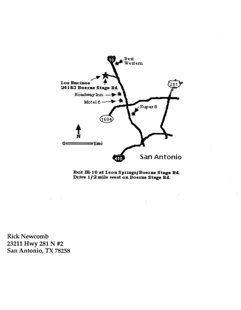 1999 Chamal Blalock Colony Reunion Invitation