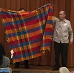 Frank Snell Holding Rebozo