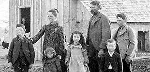 J. C. Baker Family 1903 in Oklahoma