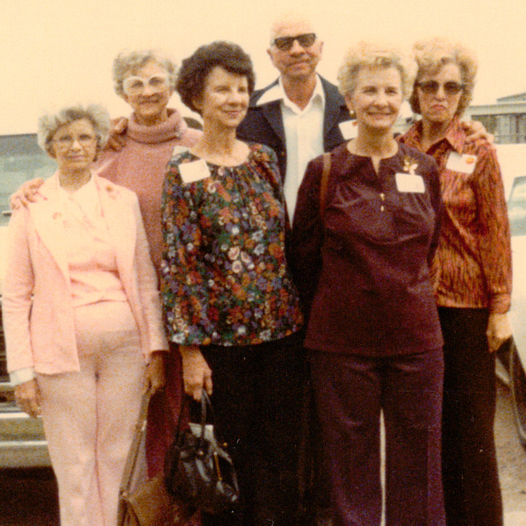 1979 BMC Reunion: Leona, Adell, Martha, Albert, Tincy, Ruth