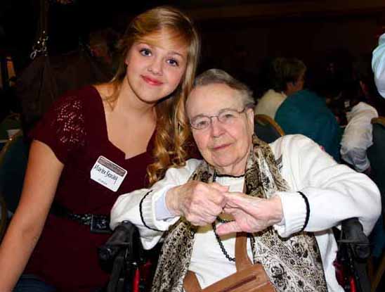 Mary Agnes Taylor & Marlee at the 2010 Blalock Mexico Colony Reunion