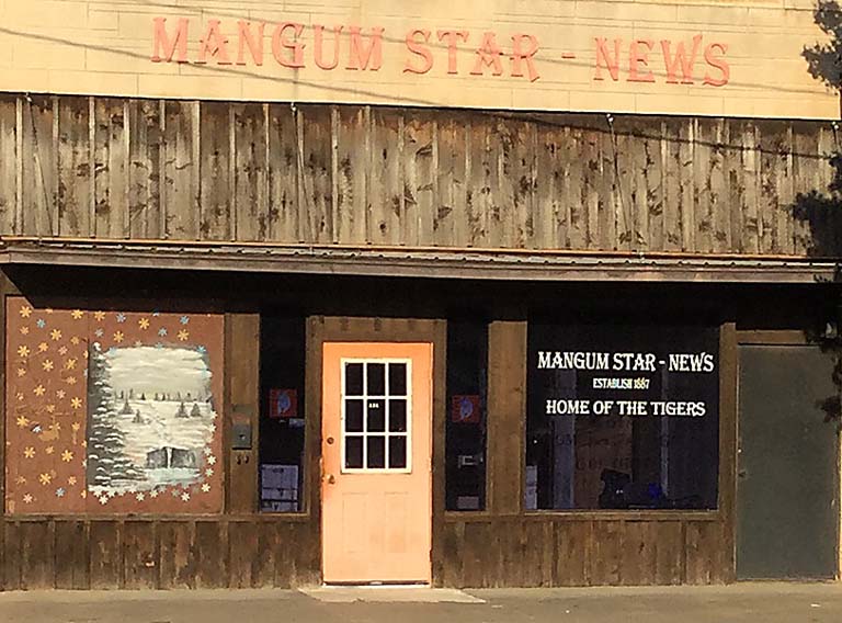 Mangum Star-News Office in Mangum, Oklahoma