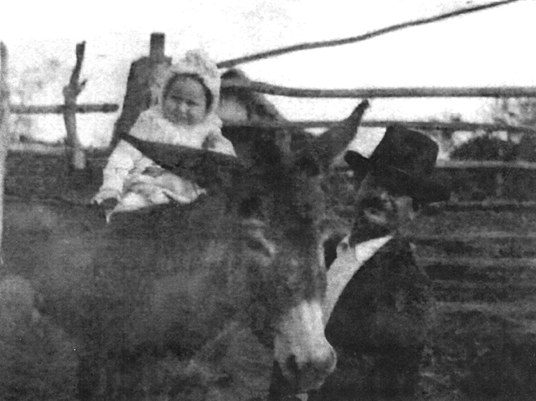 Lola Brothers on Donkey 1911