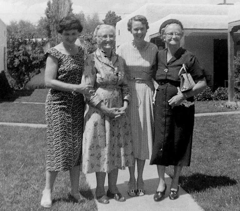 Betty & Delia Elliott with Mary & Silvia Taylor