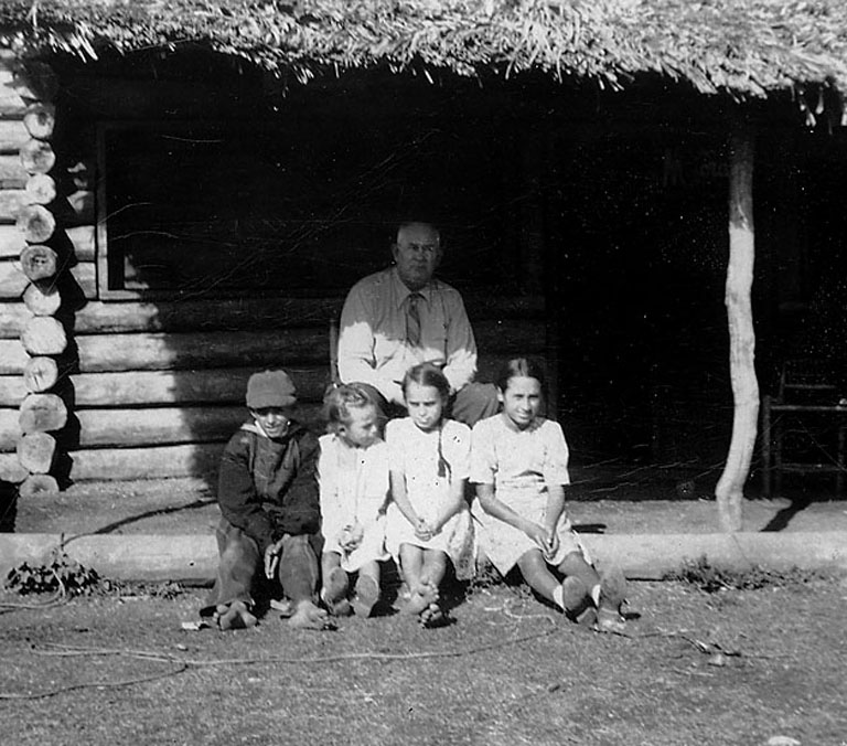 Bryan Thompson with Cecil Thompson's Kids